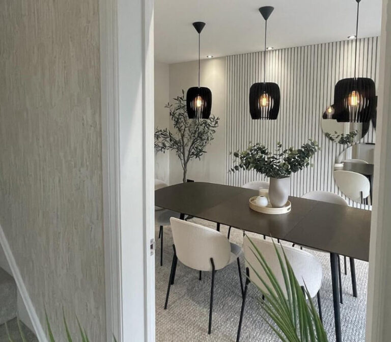 Garage conversion dining and family space in Leicester