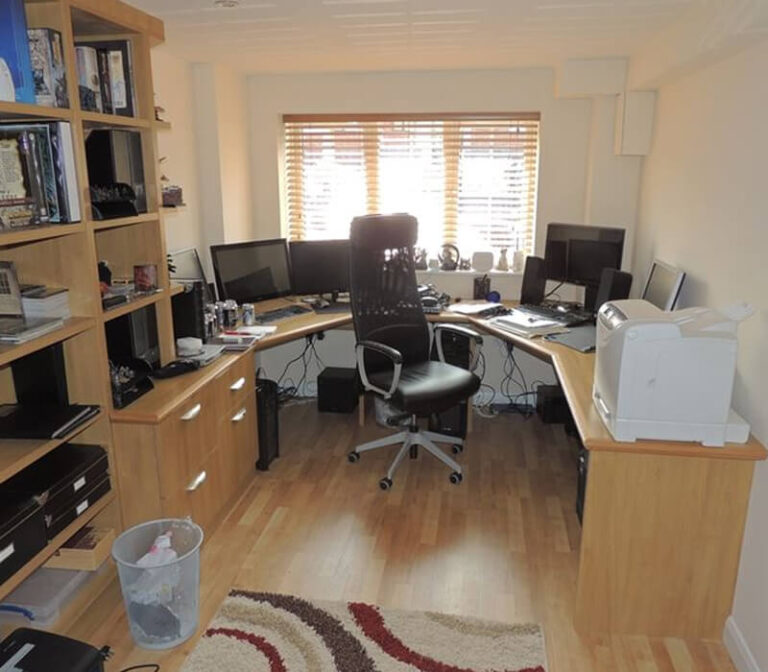 Home office garage conversion in Belfast